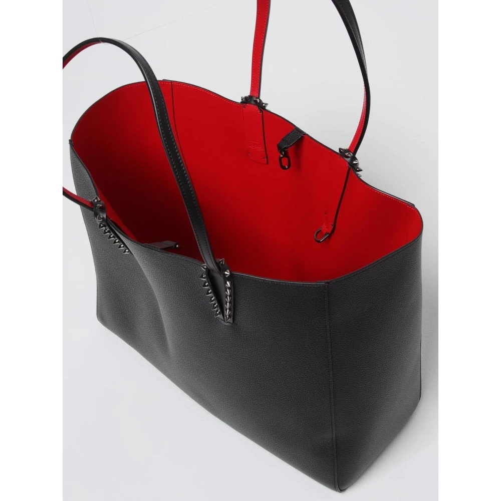 BLACK SPIKED TOTE BAG - 4