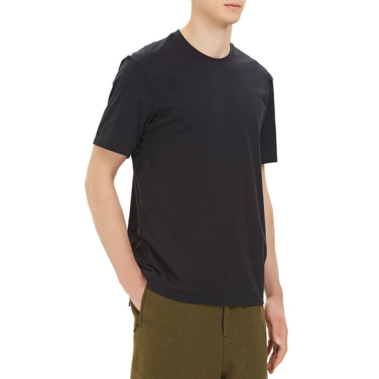 Men's Y-3 Back Printing Round Neck Casual Short Sleeve Black FN3348 - 6