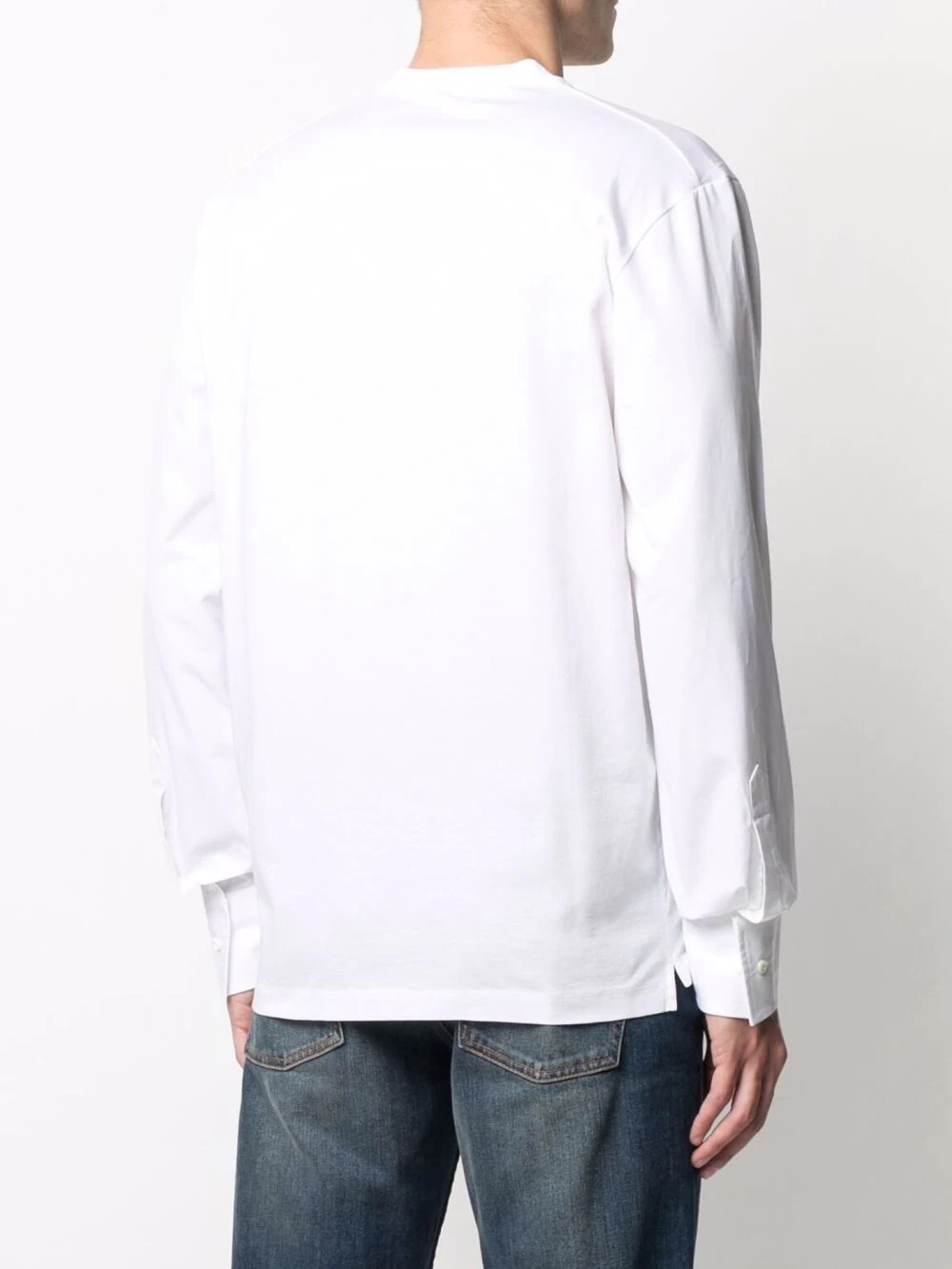 logo-print long-sleeved T-shirt - 4