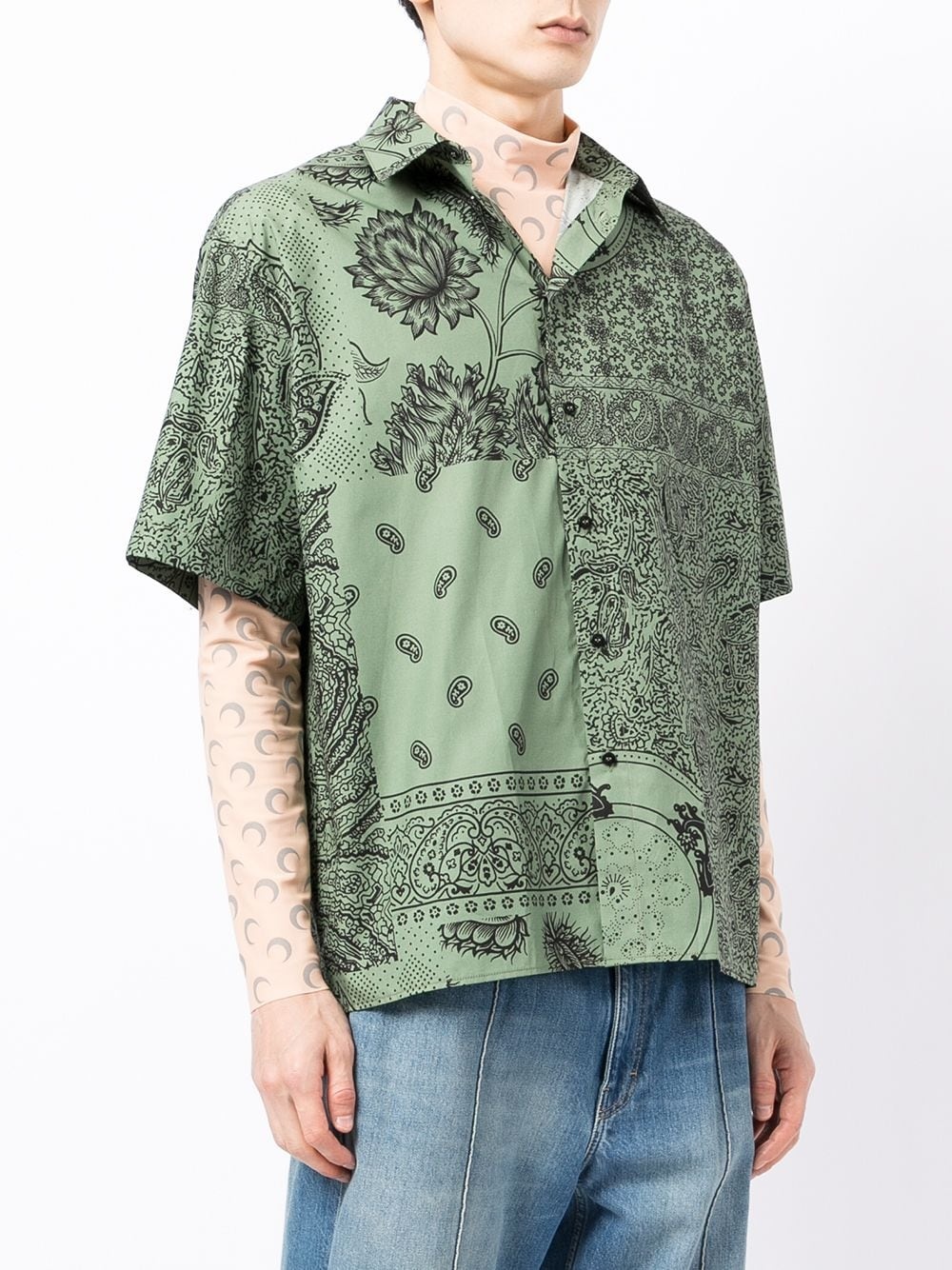 multi-print short-sleeve shirt - 3