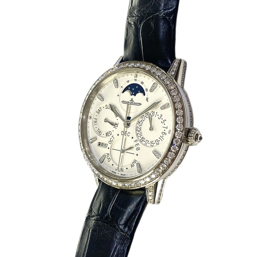 Jaeger LeCoultre Rendez-vous Perpetual Calendar 18K White Gold Diamond Men's Watch Q3493420 - 4