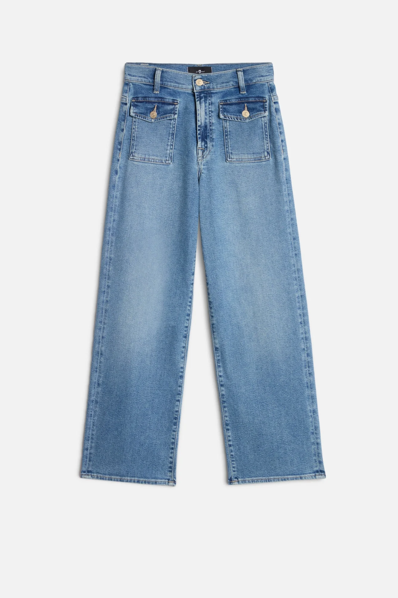 STOVEPIPE STRAIGHT ANKLE in Luxe Vintage Aquashade - 1