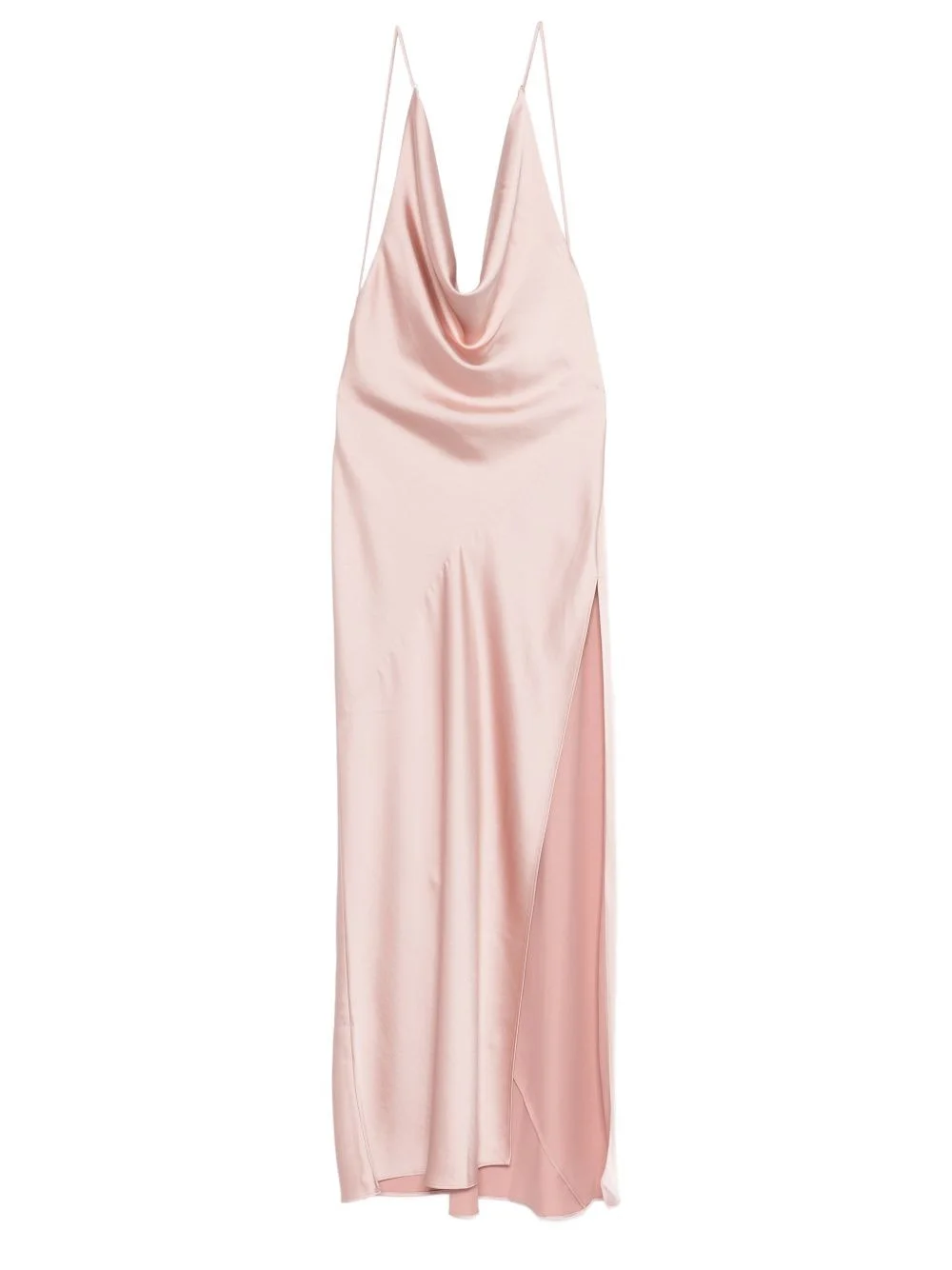 Vera cowl-neck side-slit maxi dress - 1