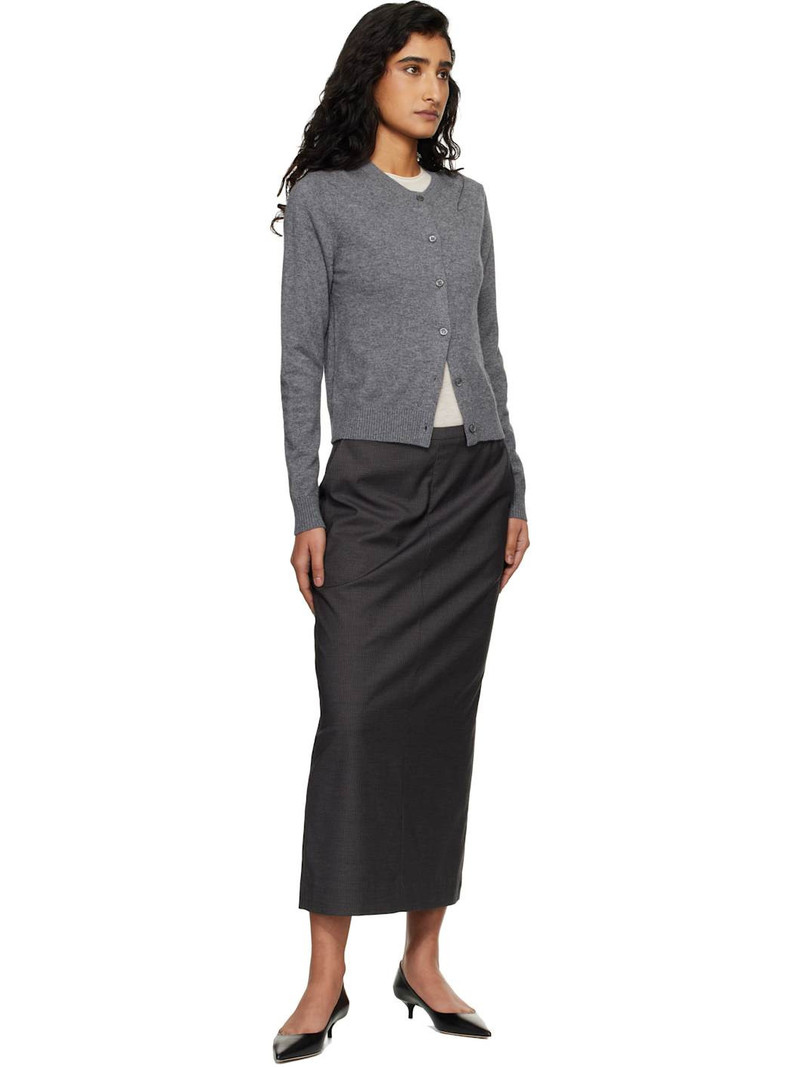 Dunst Gray H-Line Striped Maxi Skirt outlook