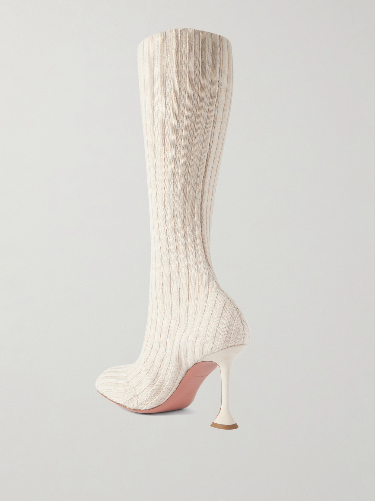 Veneda Ribbed Stretch-knit Knee Boots - 3