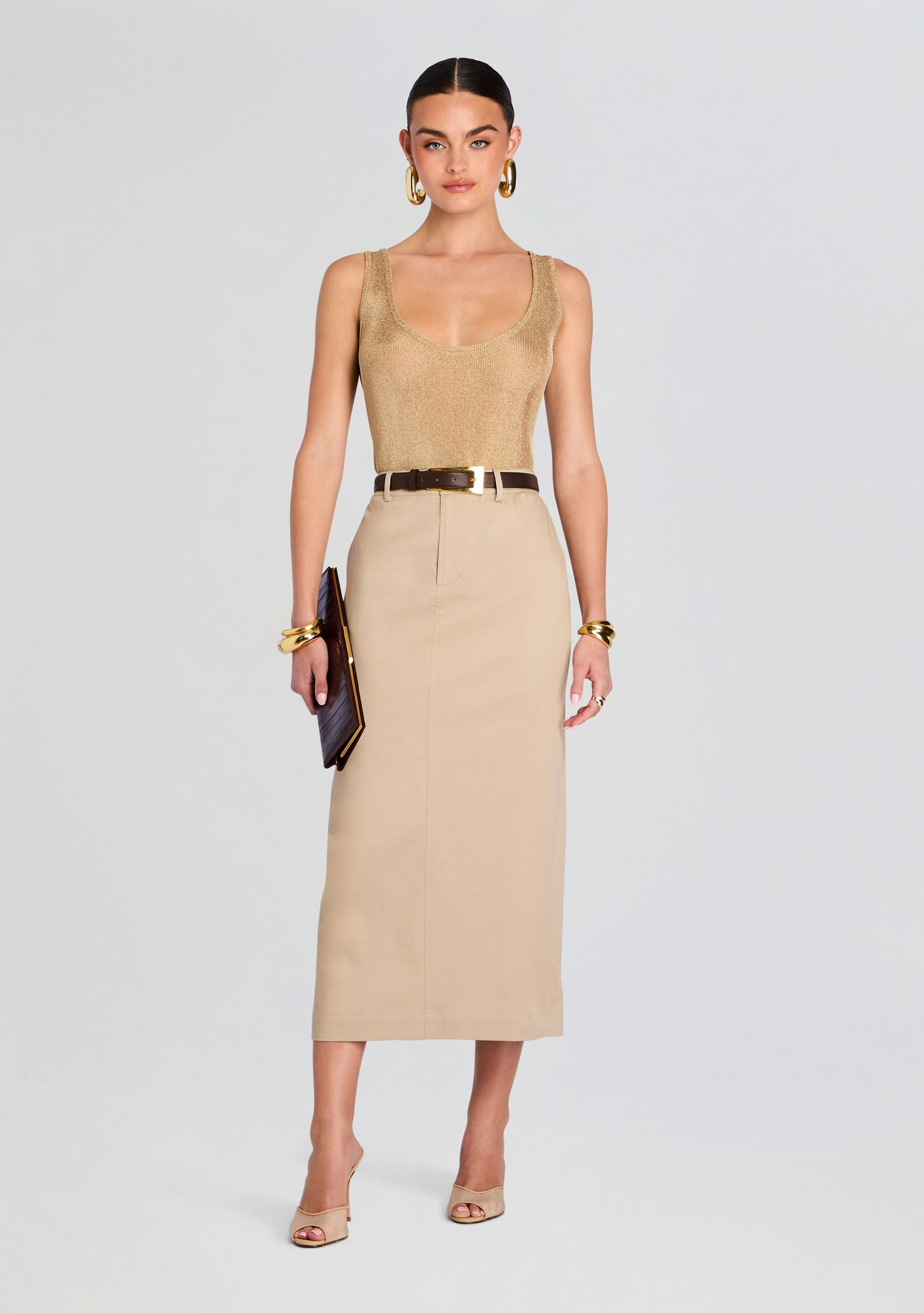 MAJED MIDI SKIRT - 5