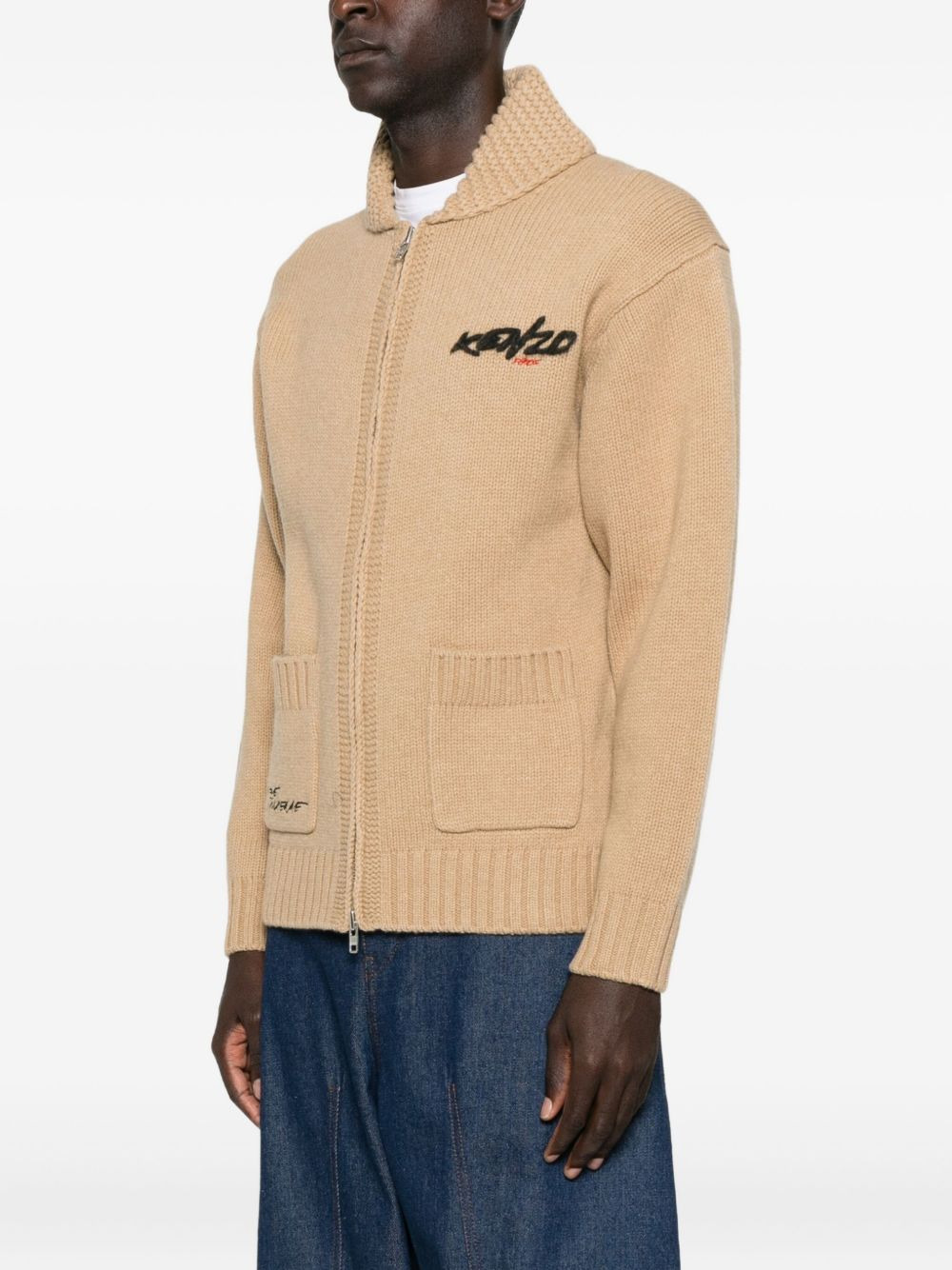 zip-up cardigan - 4