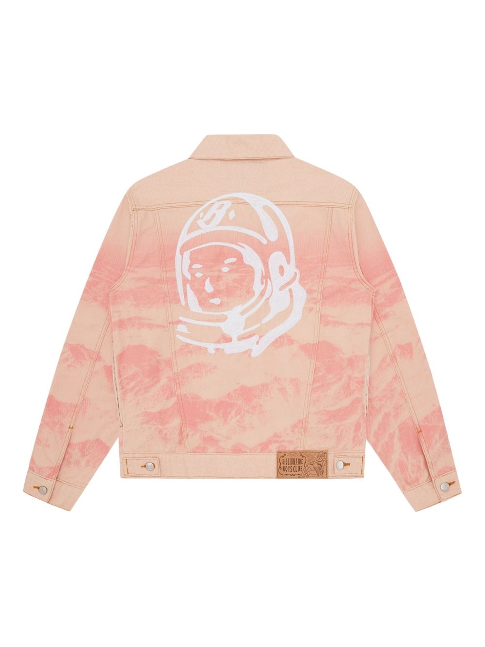 Mountain-print denim jacket - 2