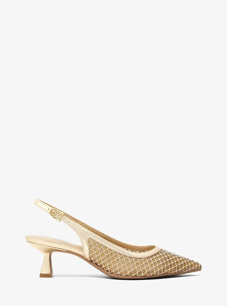 Amali Embellished Mesh Pump - 1