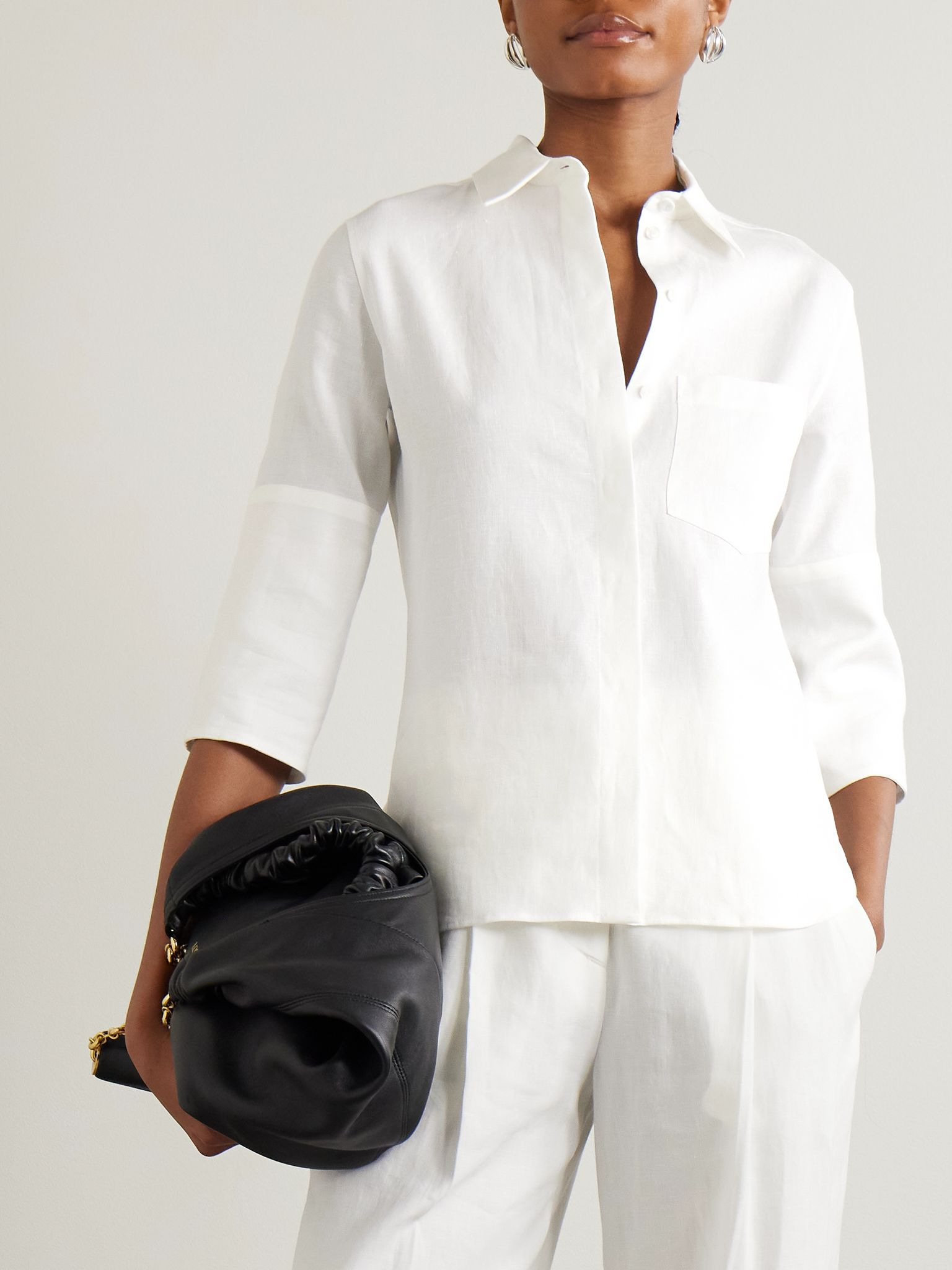 Linen shirt White - 3