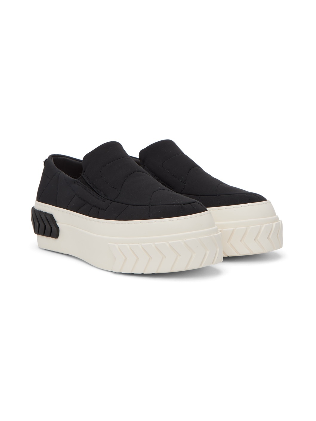 Black Tyres Platform Sneakers - 4