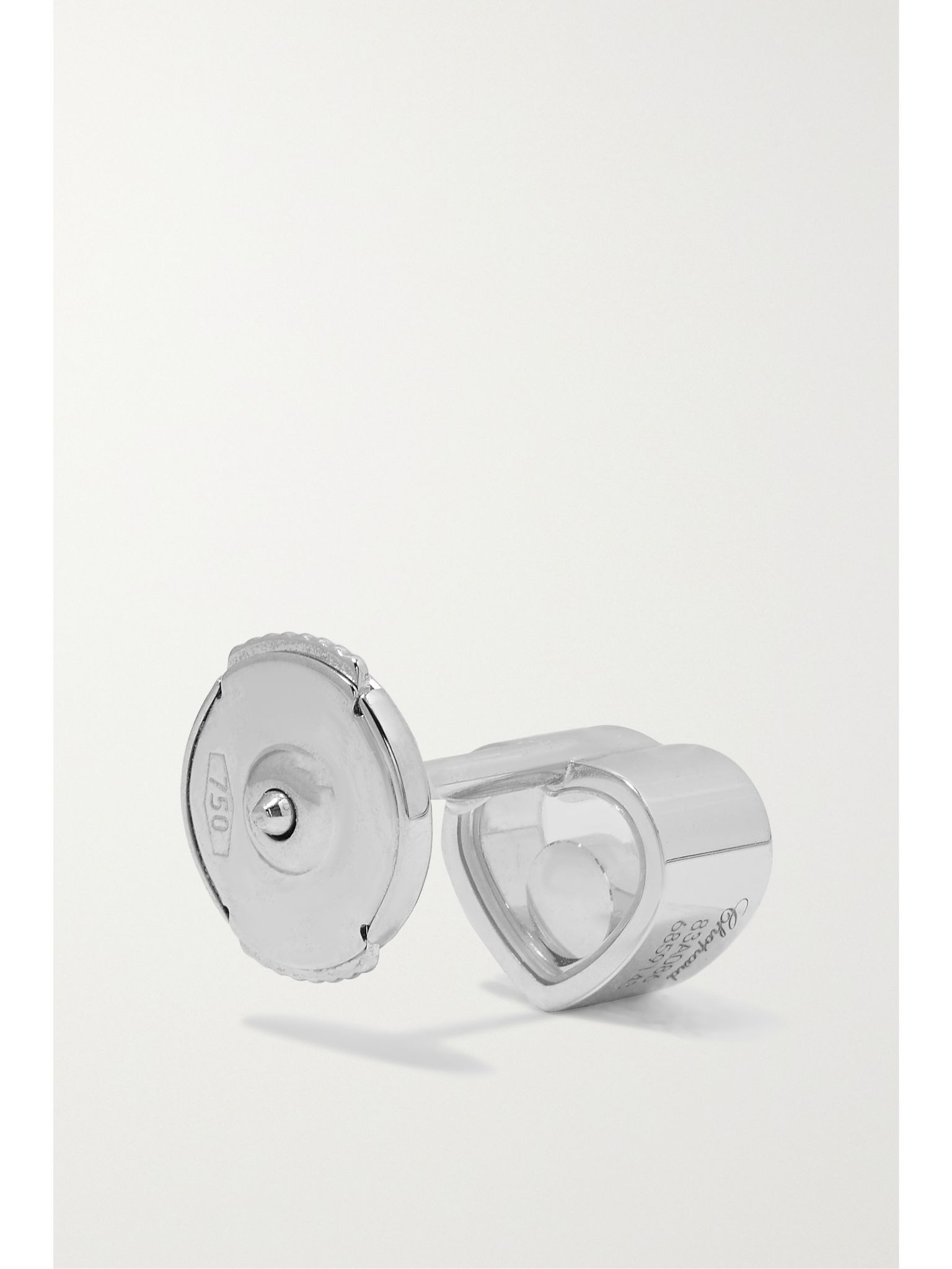 My Happy Hearts 18-karat white gold diamond single earring Gold - 4