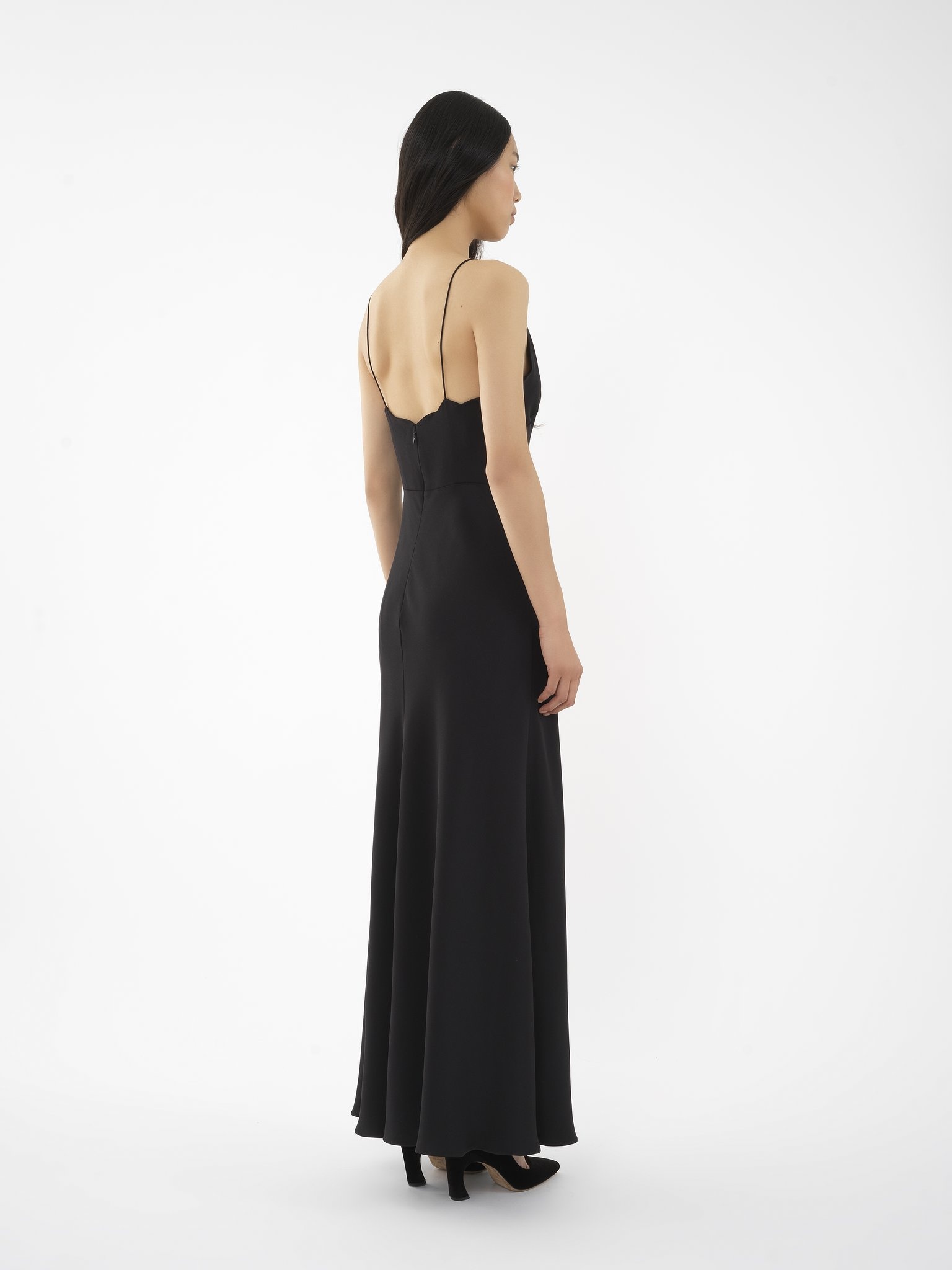 SLEEVELESS LONG FLARED DRESS - 5