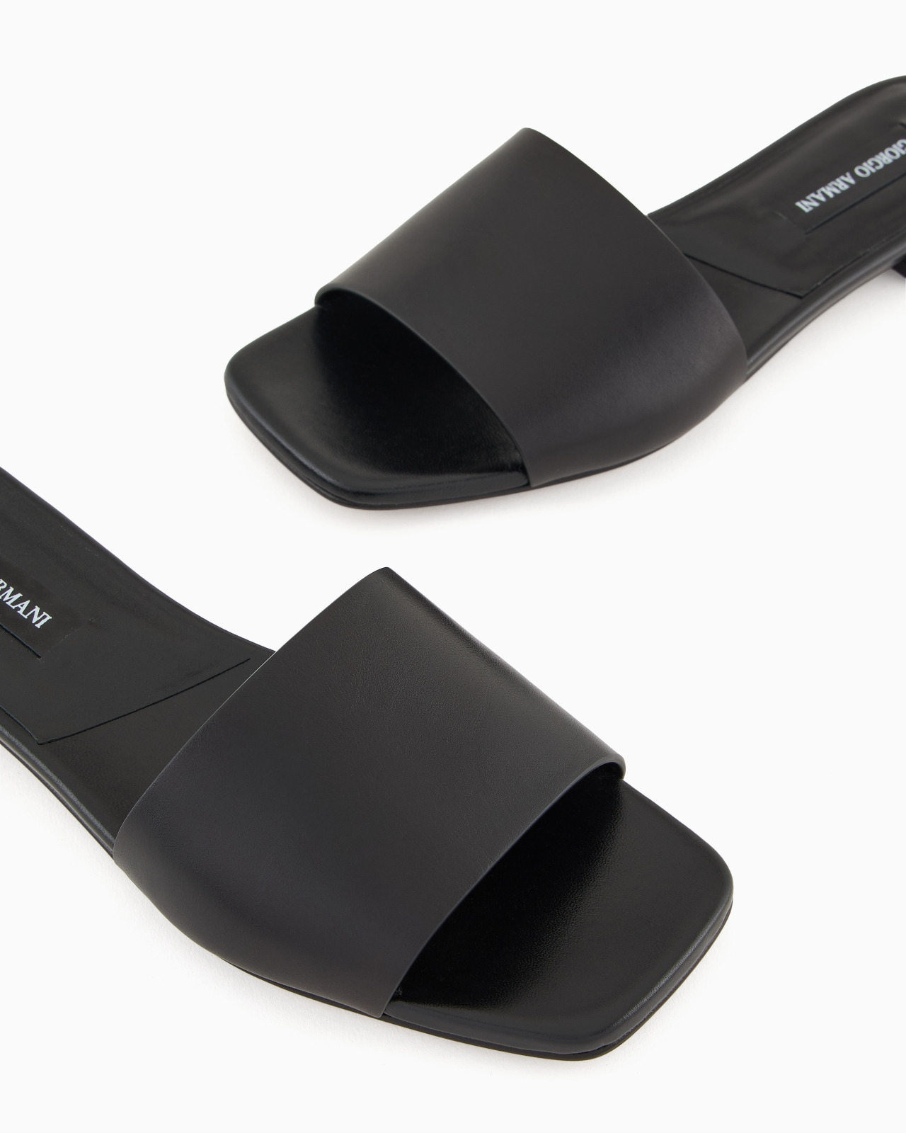 GIORGIO ARMANI X 10 CORSO COMO CALFSKIN FLAT SANDALS - 5