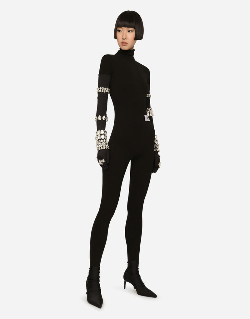 Stretch jersey Milano rib jumpsuit 6