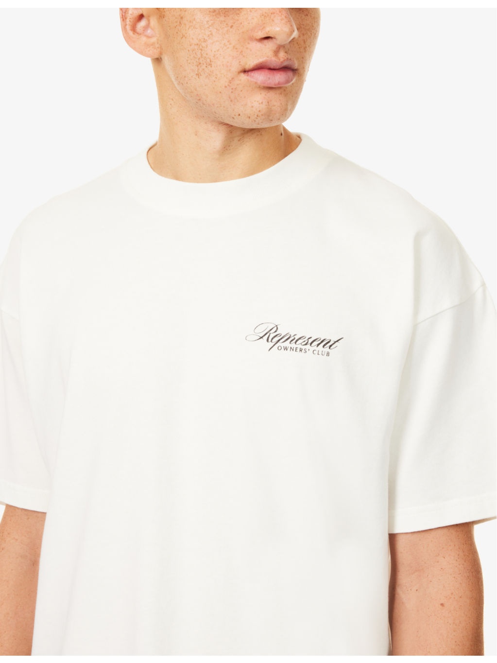 Script logo-print cotton T-shirt - 5