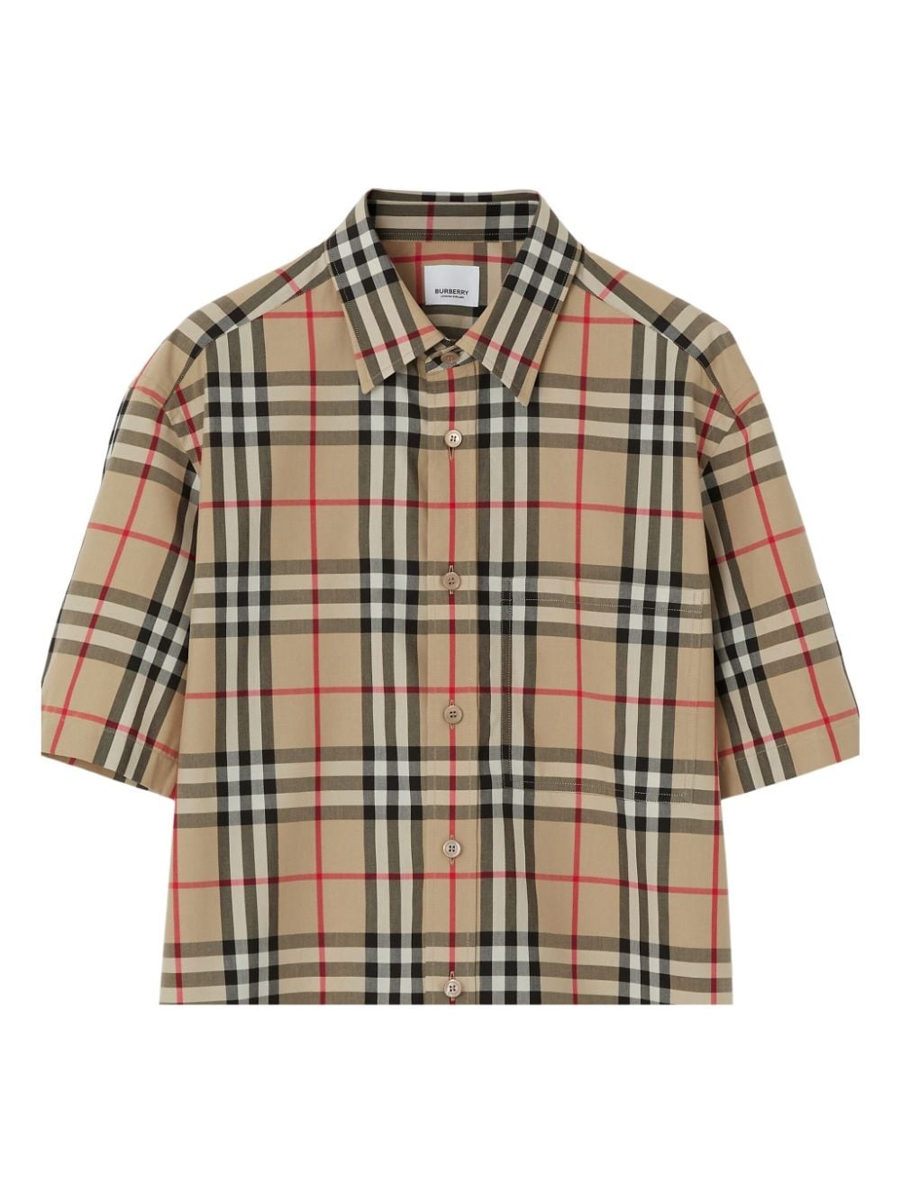 Vintage Check pattern cotton shirt - 5