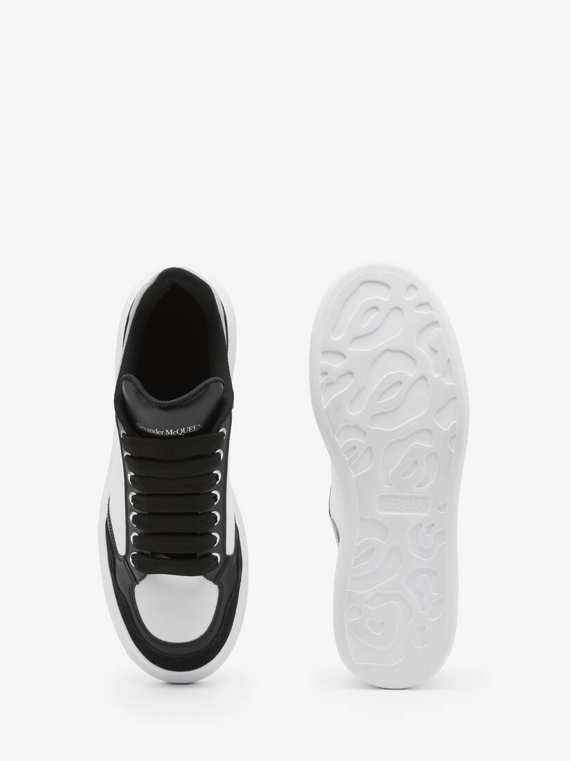 スニーカー ALEXANDER MCQUEEN Men Sneakers 777238W4SS11070 BLACK WHITE b Alexander McQueen Men's Court Sneakers in Black/White/White