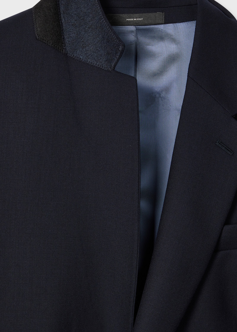 Paul Smith The Soho - Tailored-Fit Navy Wool 'A Suit To Travel In' outlook