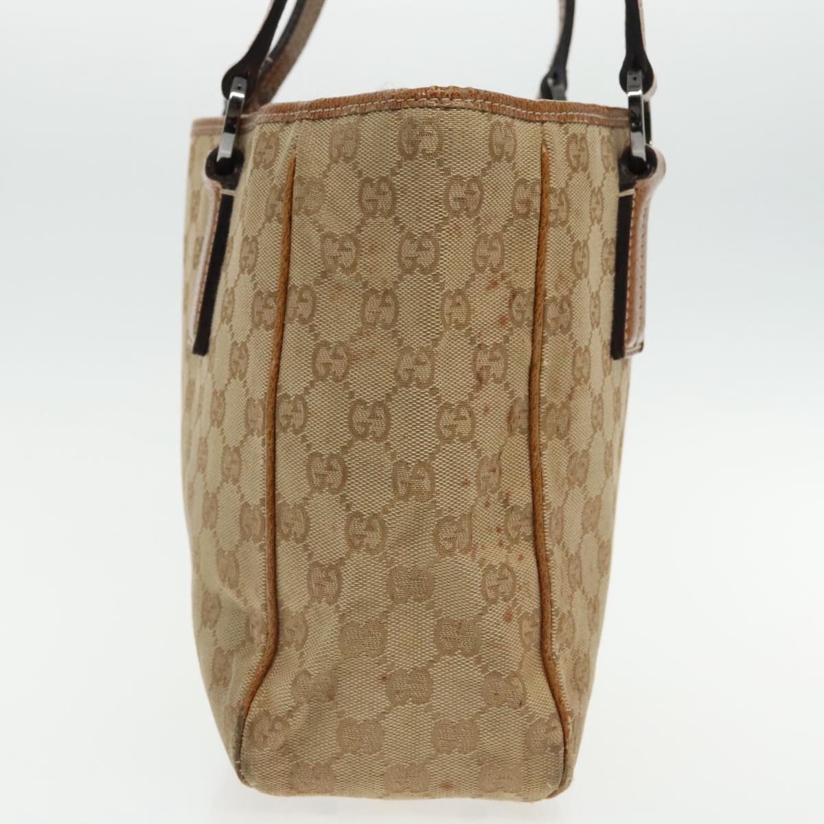 GUCCI GG Canvas Hand Bag Brown Silver 113019 113019 - 5
