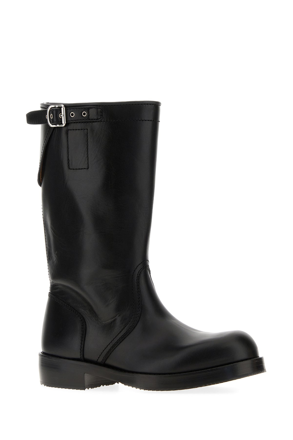 Black leather boots - 2
