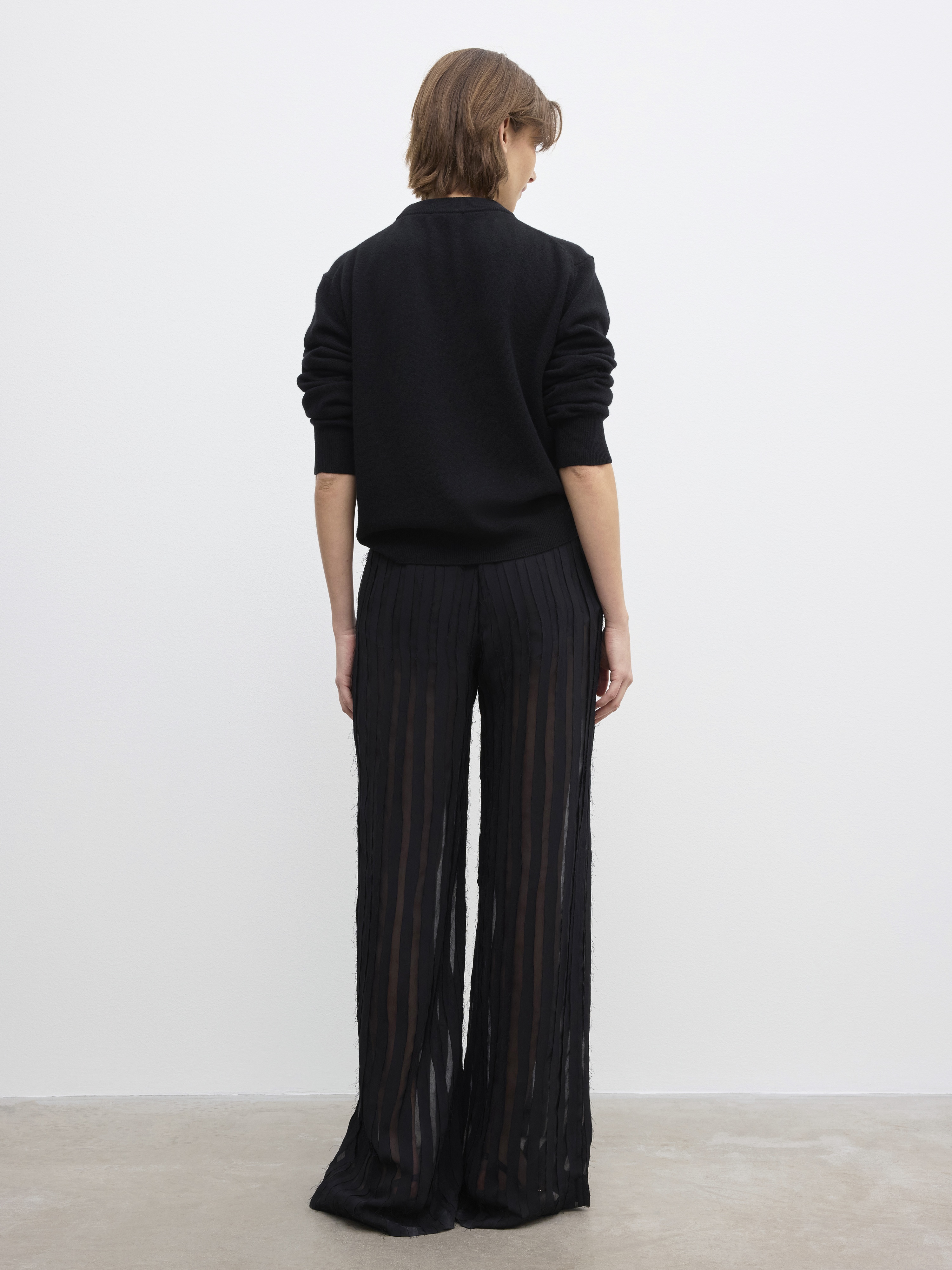 Stripe sheer trouser - 5