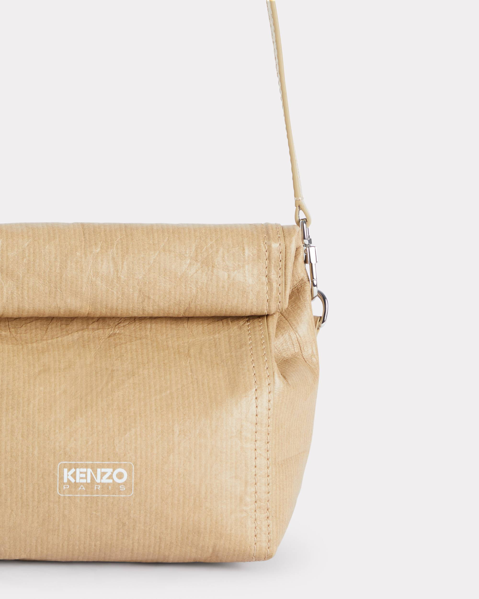 'KENZO Paper' pouch on strap in leather - 4