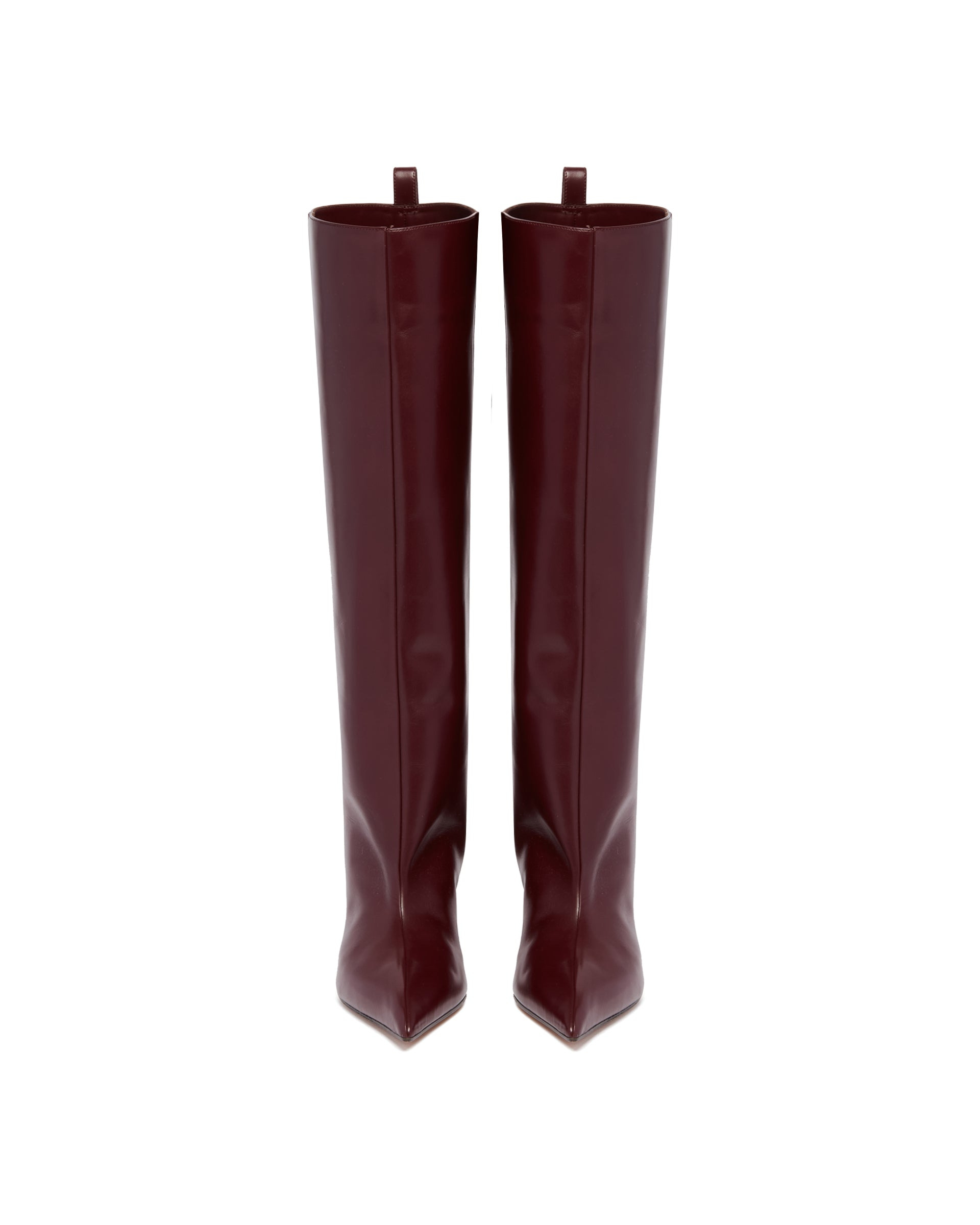 Mauve Lea Leather Boots - 4