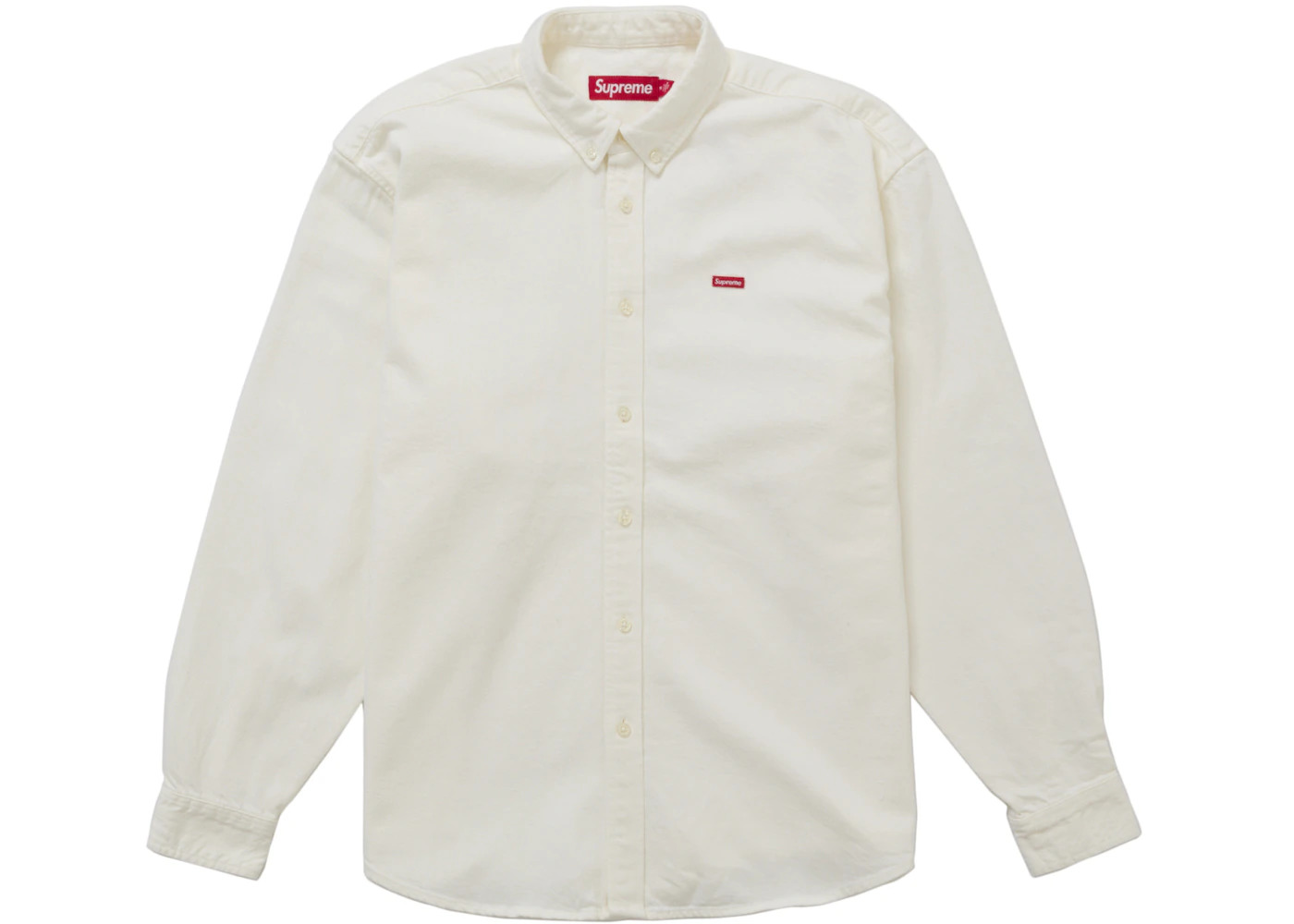 Supreme Small Box Denim Shirt White - 1