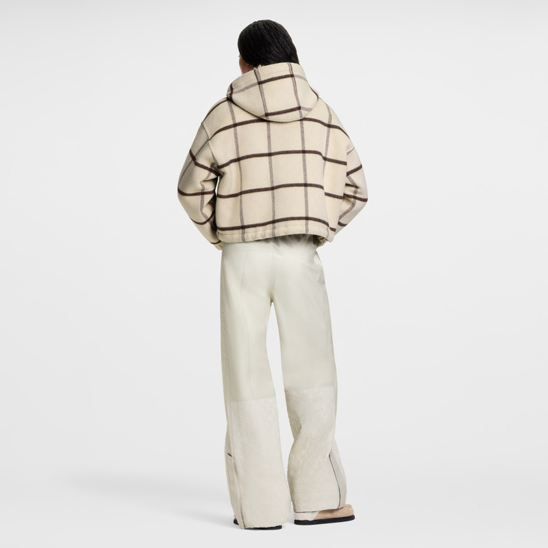 Check Motif Hooded Jacket 5