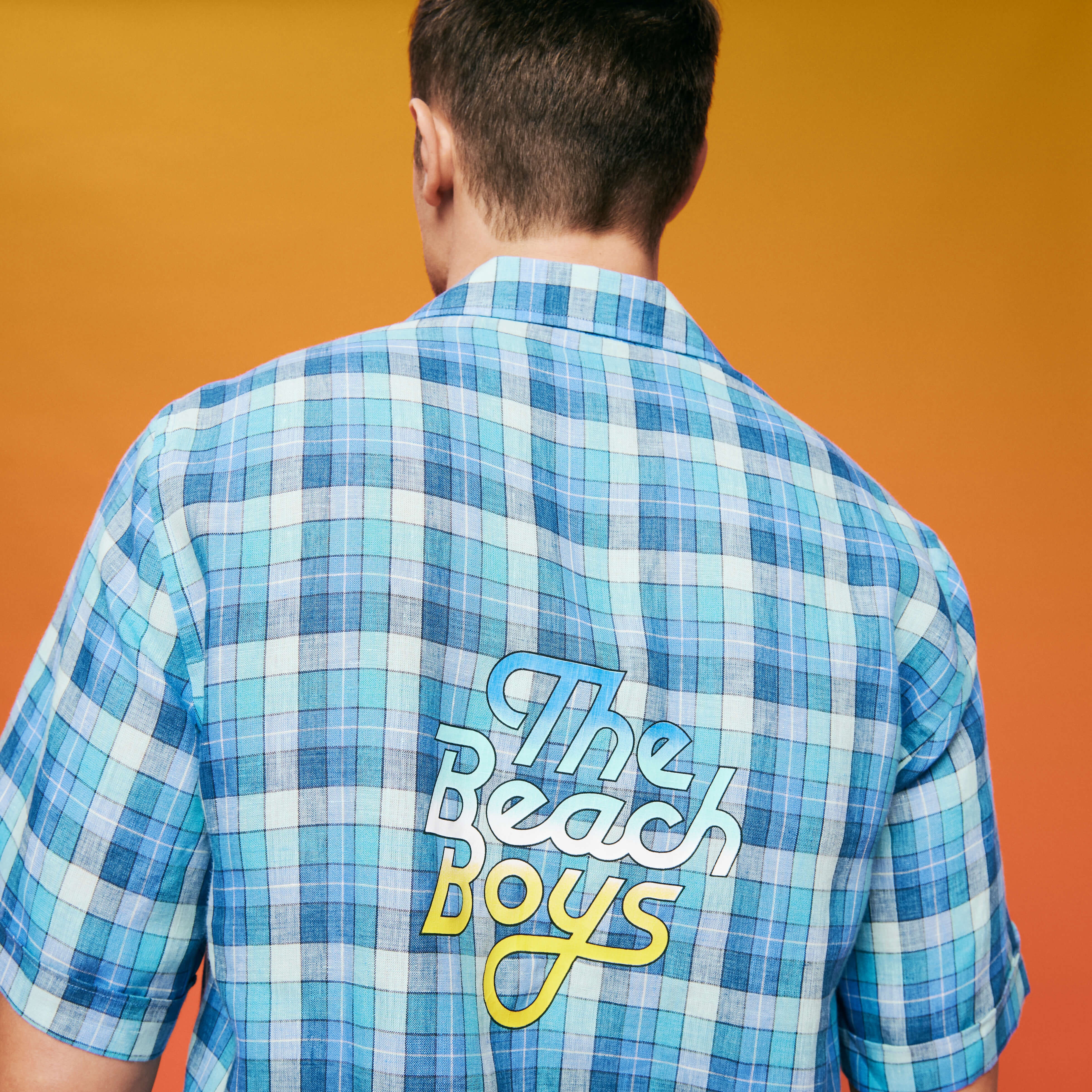Men Bowling Shirt Checks - Vilebrequin x The Beach Boys - 5