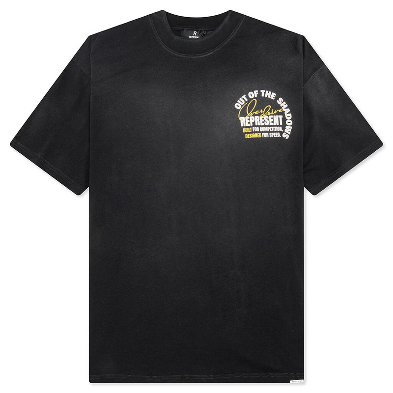 OUT OF THE SHADOWS T-SHIRT - STAINED BLACK - 1