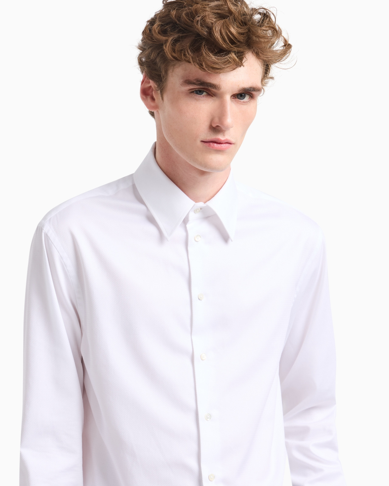 COTTON ARMURE SHIRT - 5