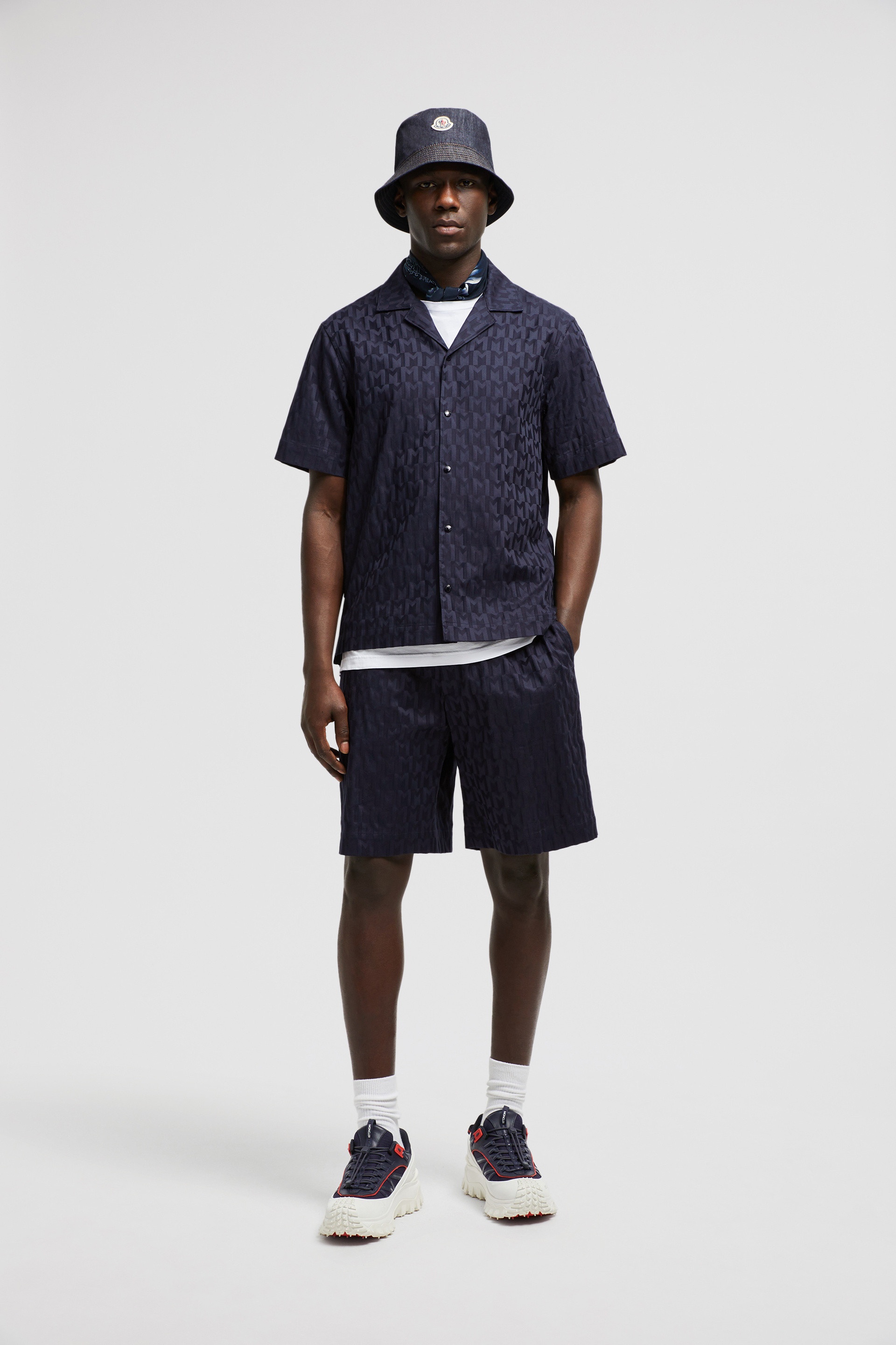 Monogram Jacquard Cotton Shorts - 2