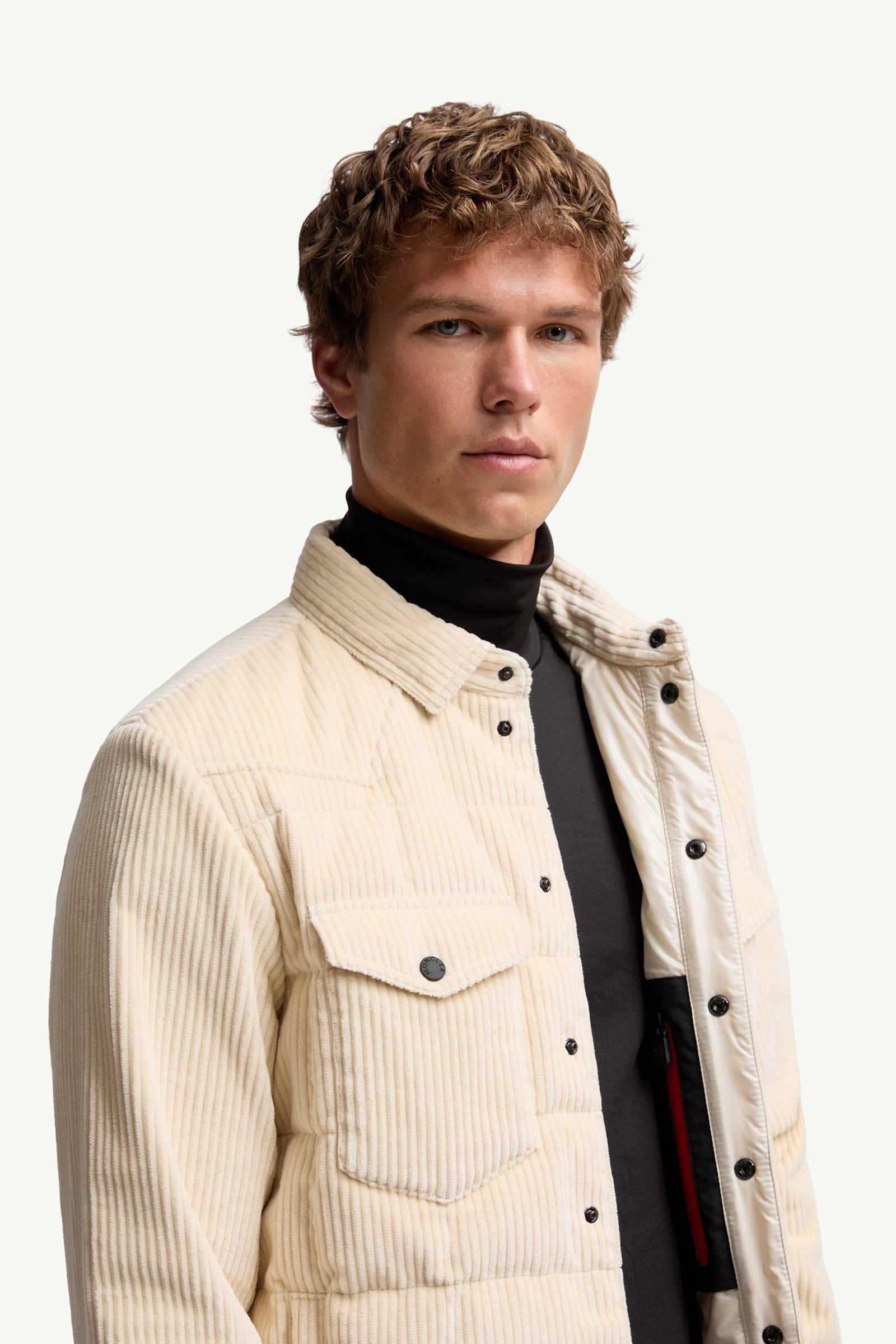 Gelt Corduroy Down Shirt Jacket - 6
