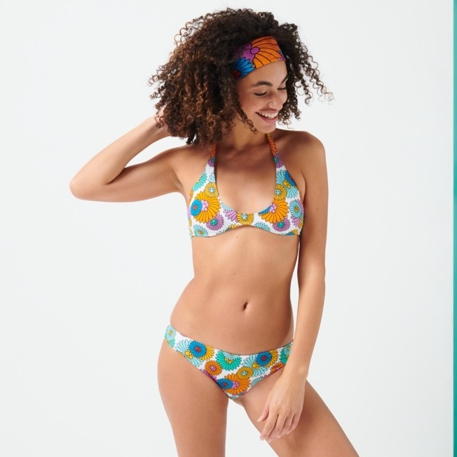 Women Bikini Bottom Midi Brief Marguerites - 2