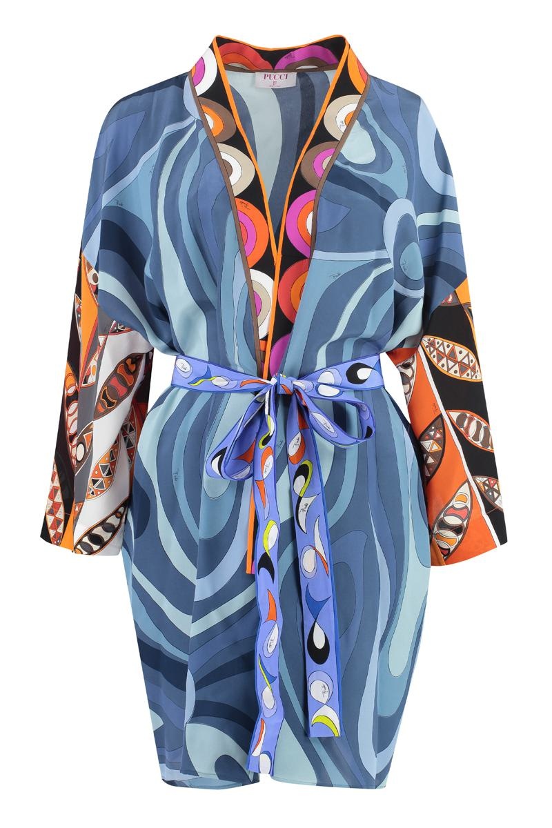 PUCCI PRINTED SILK NIGHT GOWN - 1