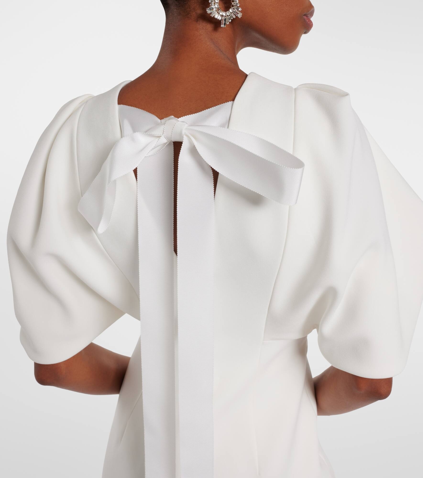 Bridal Calita crêpe midi dress - 5