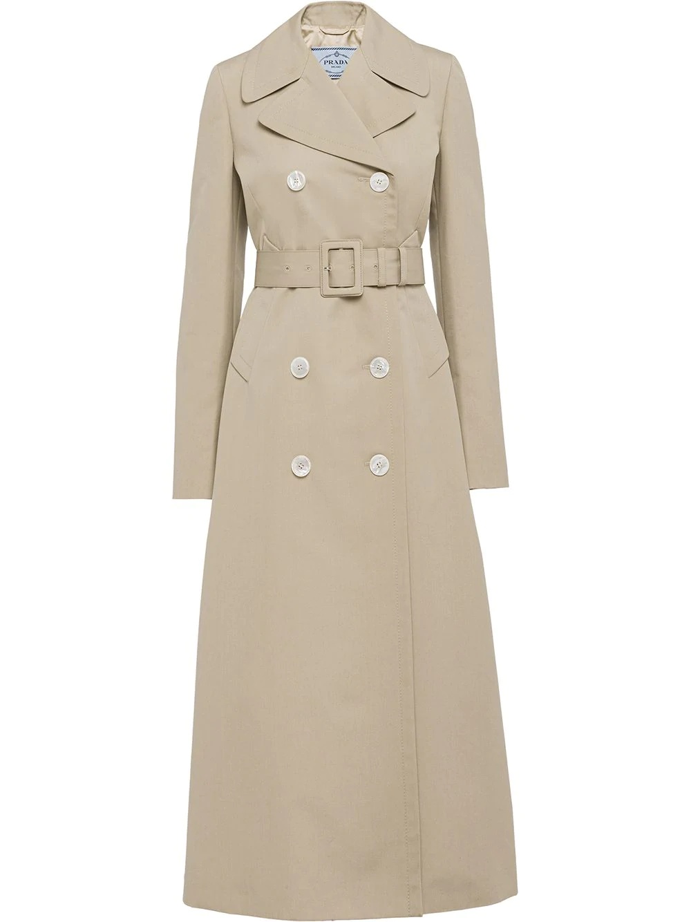 heavy cotton poplin trench coat - 1