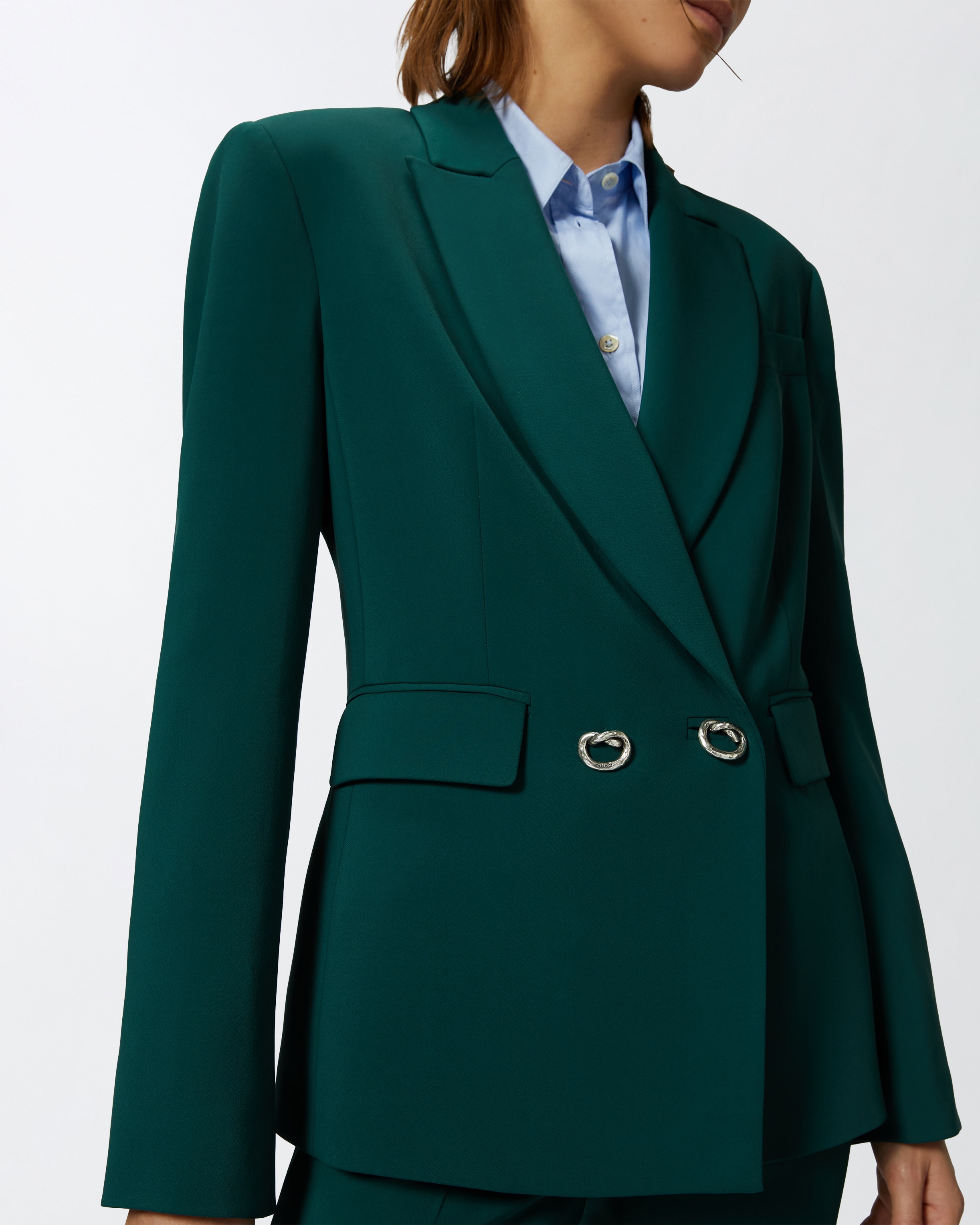 ボトムスその他 Pinko Double-Breasted Cady Blazer With l Buttons PINKO TECHNICAL CADY BLAZER WITH METAL BUTTONS | REVERSIBLE