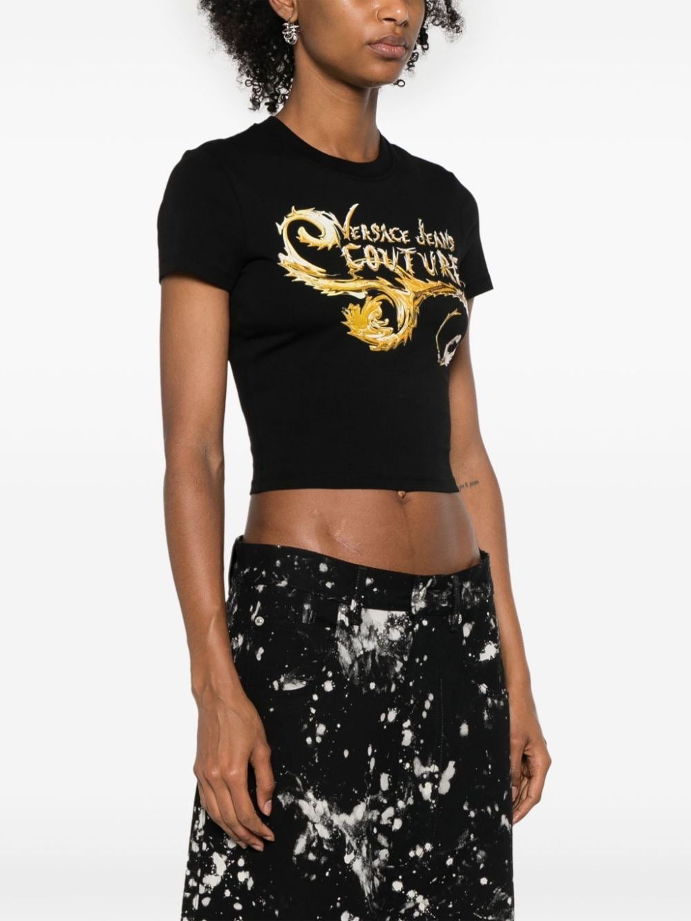 Chromo Couture cropped T-shirt - 3