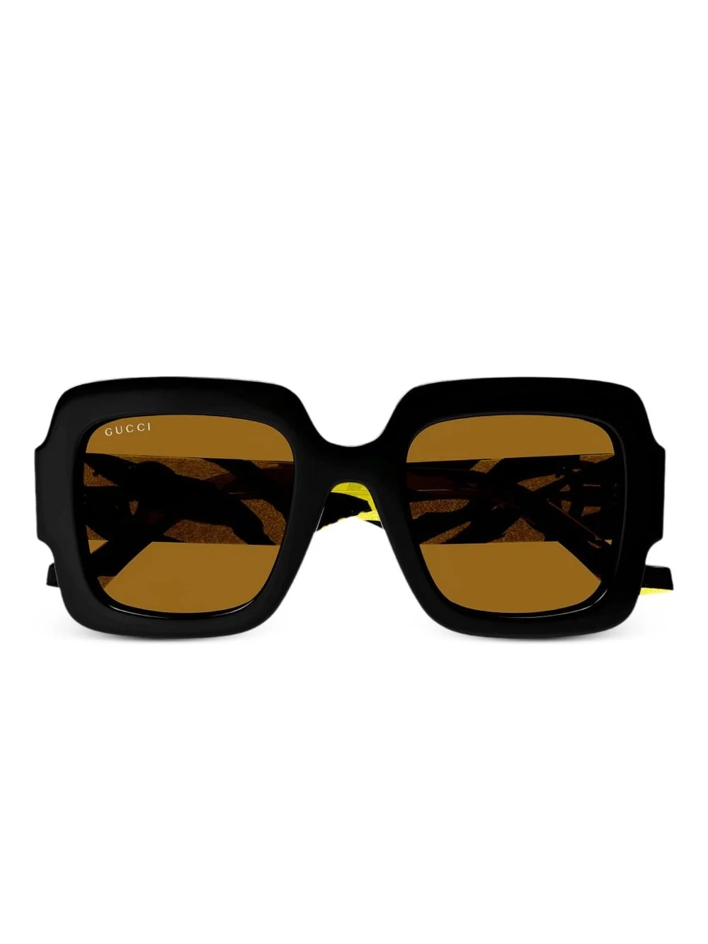 square-frame "Black" sunglasses - 1