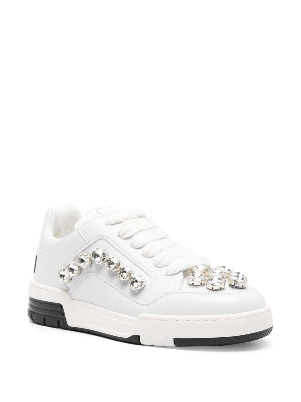 crystal-embellished panelled sneakers - 2