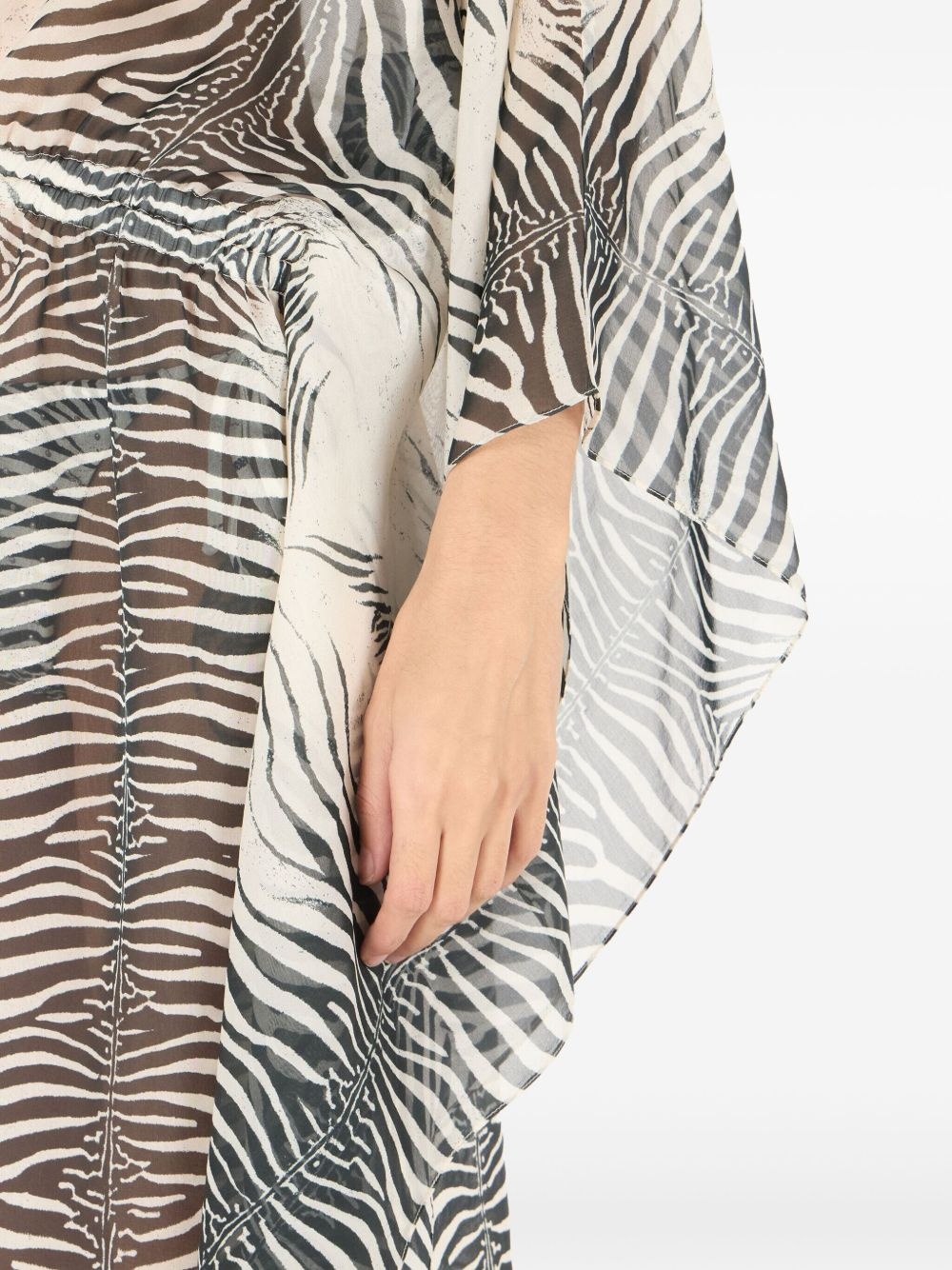 zebra-print dress - 6