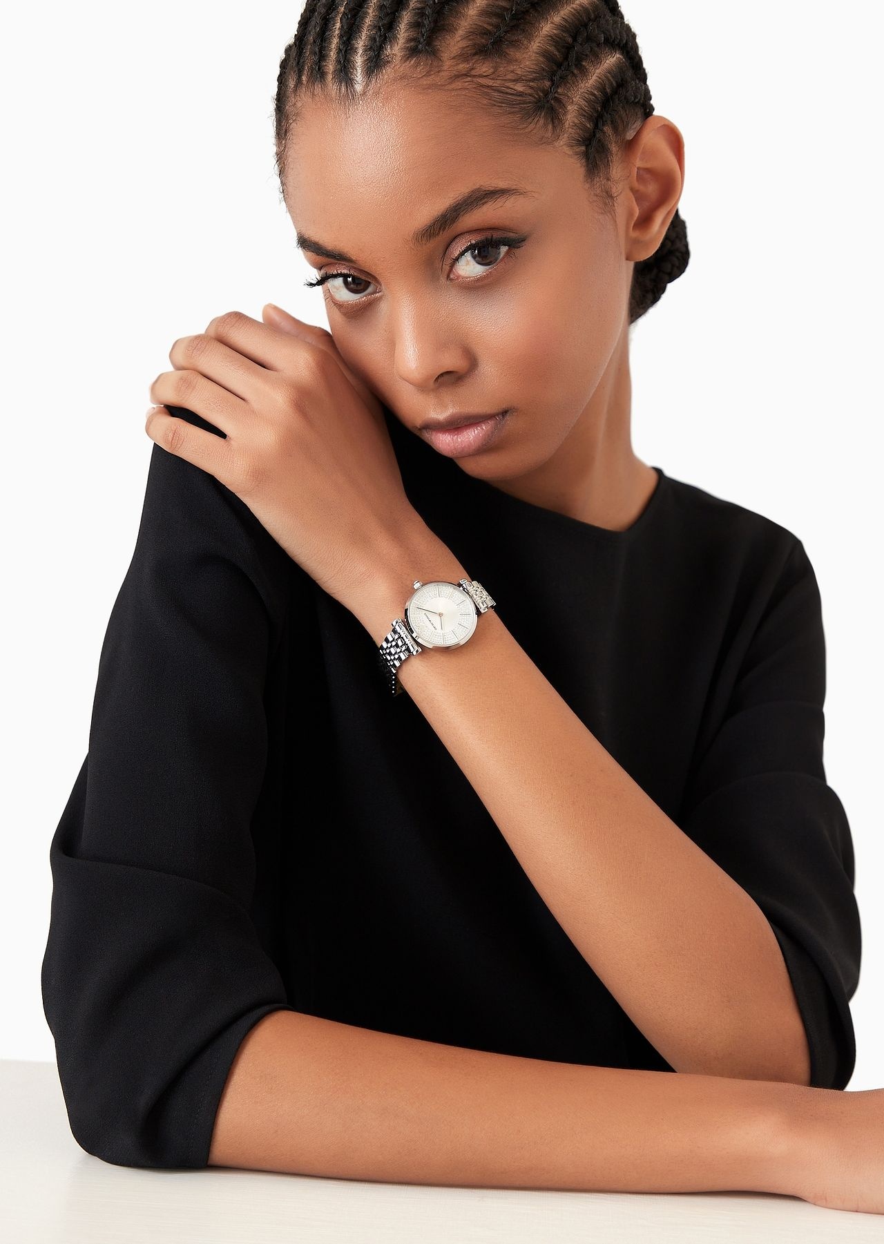 Two-Hand Stainless Steel Watch - 3