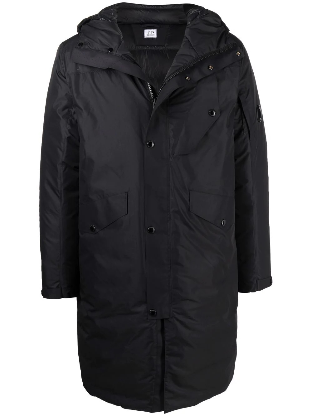 hooded padded coat - 1