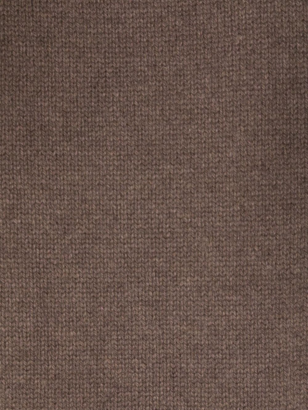 ribbed-trim wool scarf - 2