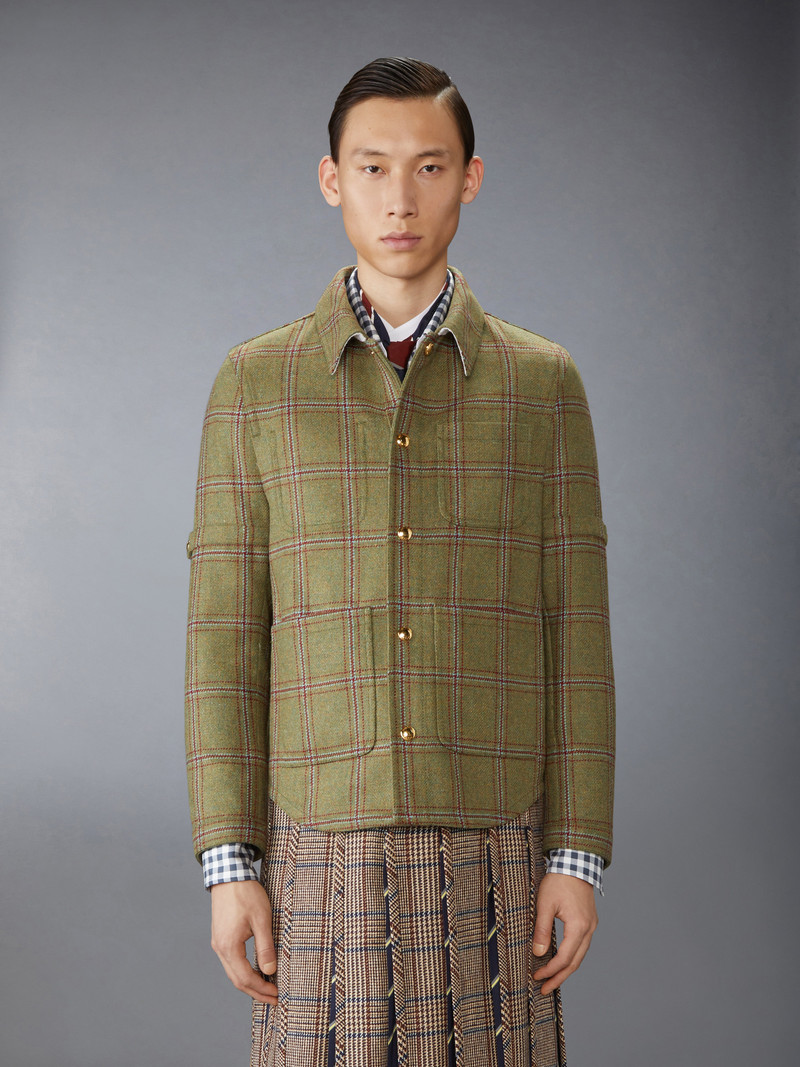Thom Browne HUNTING TWEED ARMBAND UTILITY JACKET outlook