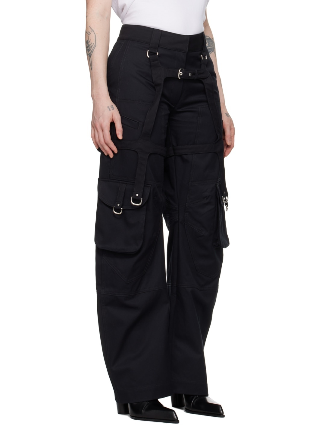 Black Harness Trousers - 2