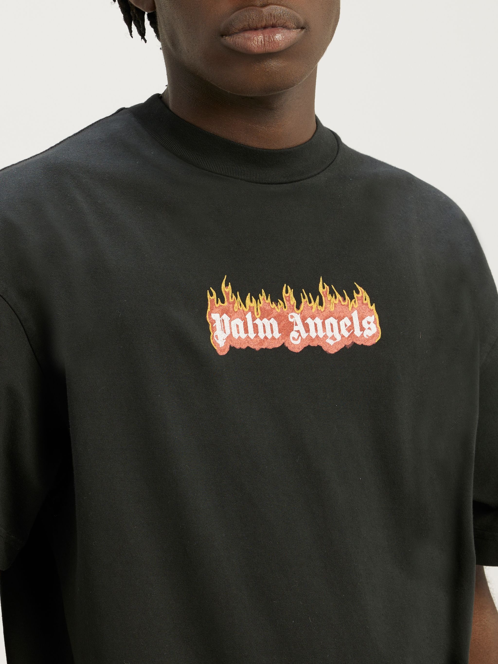 GARMENT DYE BURNING LOGO CLASSIC TEE - 6